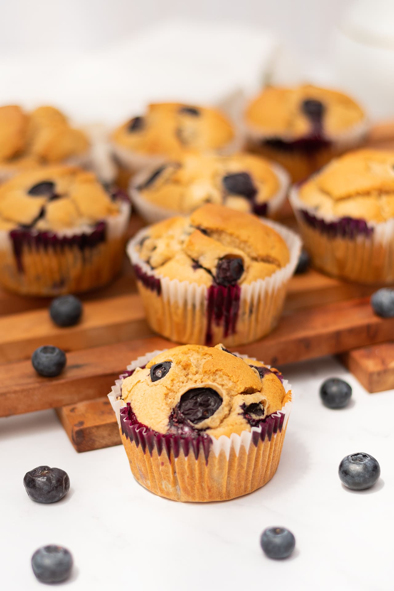 Muffins Veganos Arándano Limón 